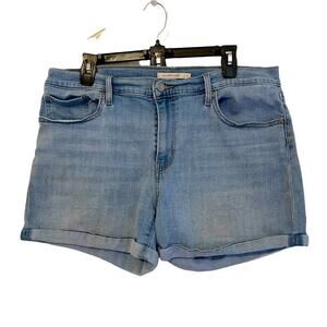 Levi’s Mid‎ Length Stretch Blue Jean Shorts Size 31